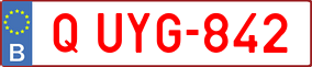 Trailer License Plate